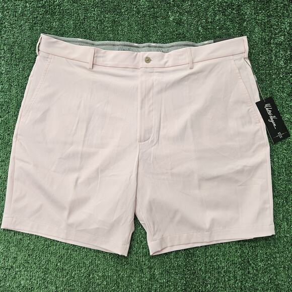 Walter Hagen Performance 11 Flat Front 9” Inseam P11 Sweet Pink Shorts SZ 42 New - Picture 1 of 8